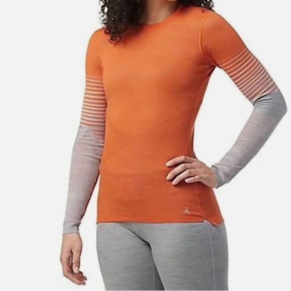 Smartwool Intraknit Thermal Merino Base Layer Pattern Crew Heather size XL - Picture 1 of 4